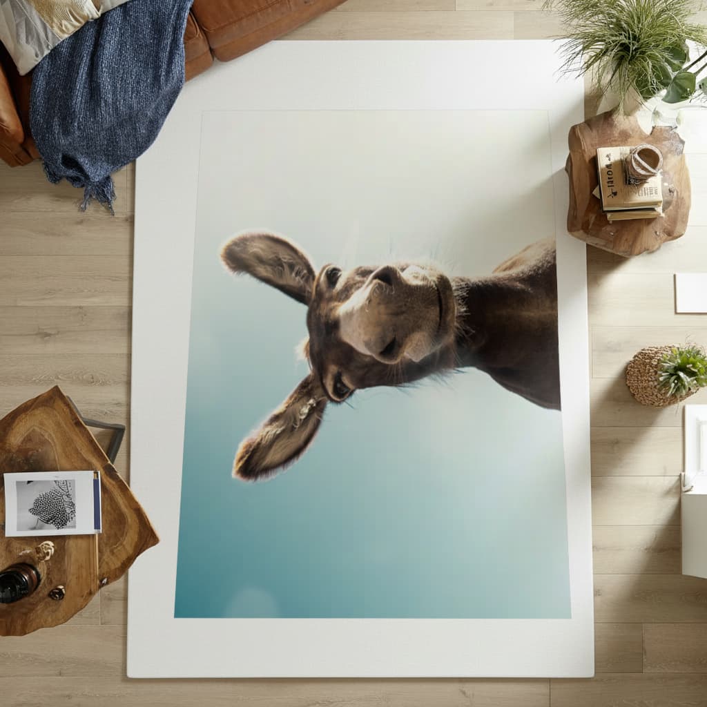 bahçe duvarından aştım Desenli Halı en Görünüm 3