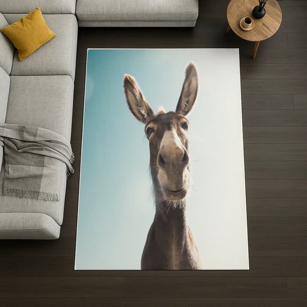 bahçe duvarından aştım Desenli Halı en Görünüm 2